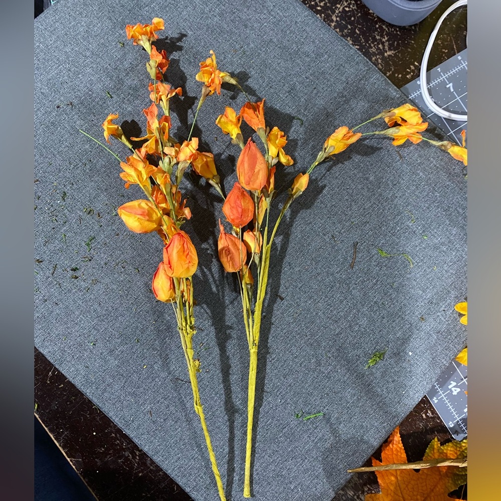 Orange Floral Stems